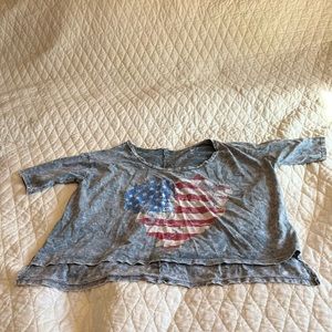 Women’s crop top size small blue/grey coloring